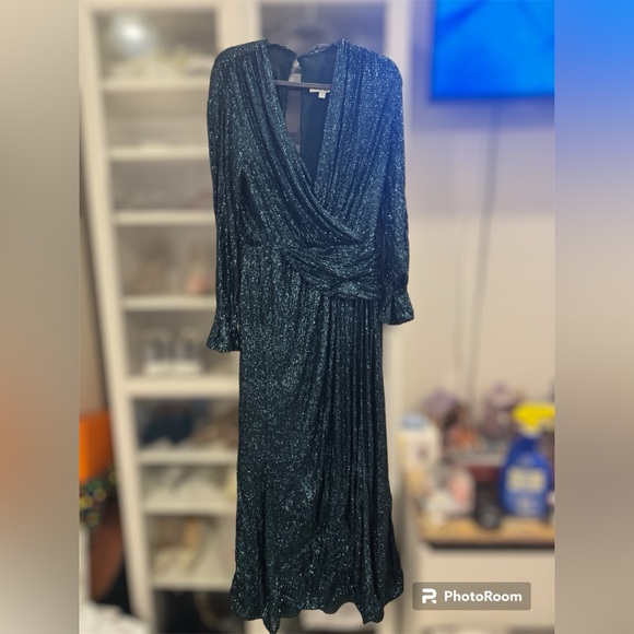 ‼️PRICE DROPPED‼️Jonathan Simkhai Sequin Drape Front Gown | size 10 - Picture 7 of 16